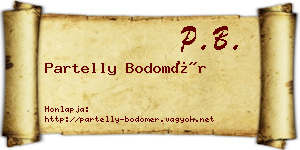Partelly Bodomér névjegykártya